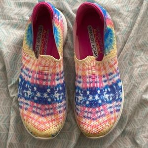 Skechers Air Cooled Memory Foam Slip On Shoes Womens 7.5